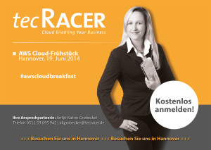 tecRacer veranstaltet das AWS Cloud-Frühstück am 19.6. in Hannover